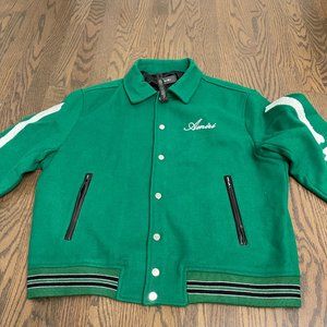 Amiri Bones Varsity Jacket Green M